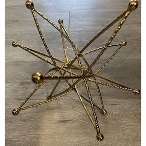 Decorative Metal Star Sculpture 11.5 x 13"approx in Home Office Table Gold Decor